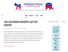 Tablet Screenshot of hopelesslypartisan.com